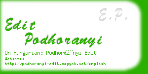 edit podhoranyi business card